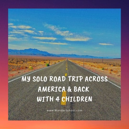 solo road trip across america USA tour with children