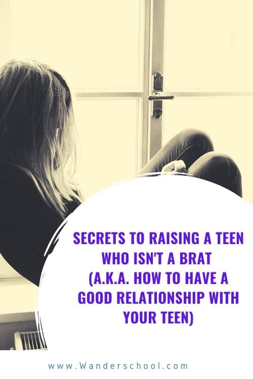how to raise a teen who isn't an entitled spoiled brat or how to have a good relationship
