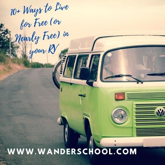 ways to live for free in your RV or camper van