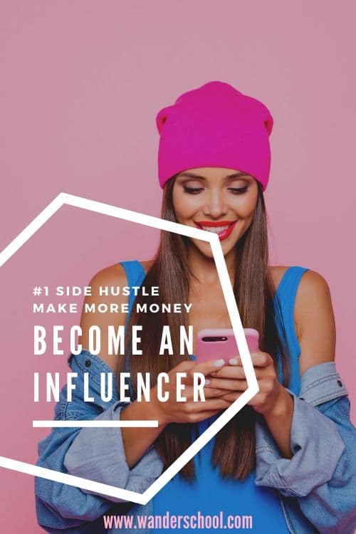 become an influencer side hustle