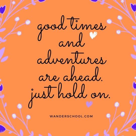 good adventures ahead inspirational quote refigerator