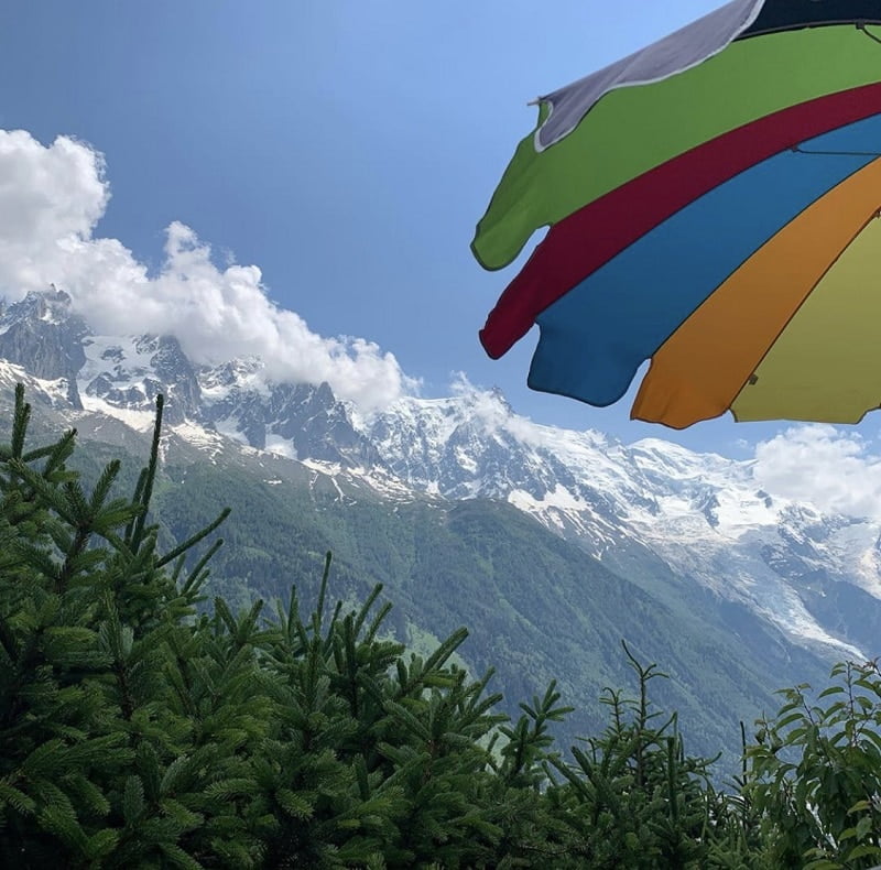 the view from chalet la floria chamonix mont blanc perfect spot for morning or afternoon coffee