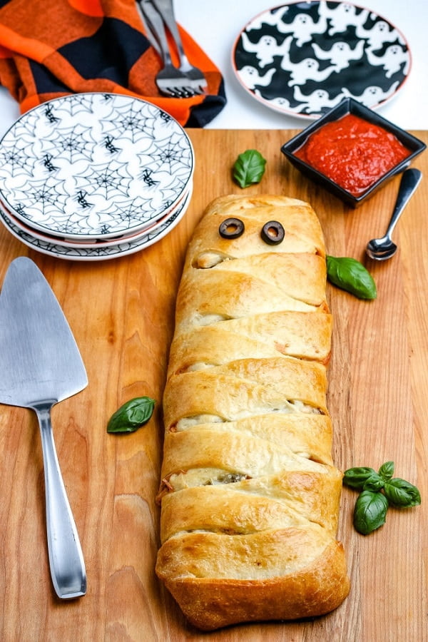 halloween mummy calzones recipe 