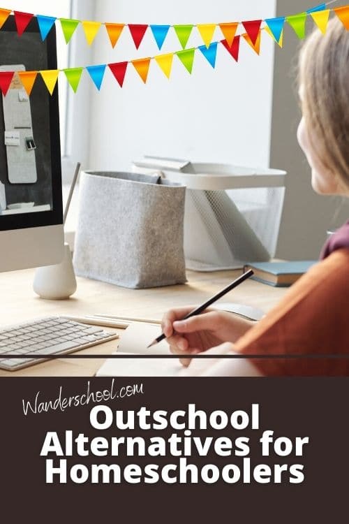 outschool alternatives for homeschoolers pin