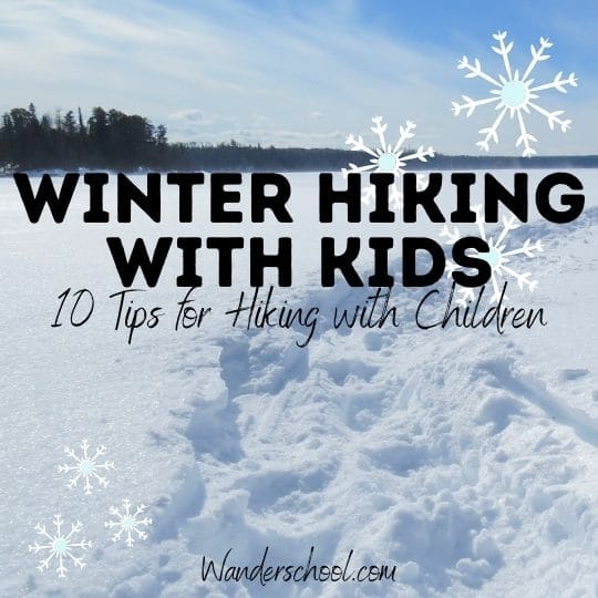 winter hiking with kids children tips