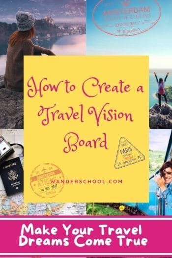 travel vision board pictures