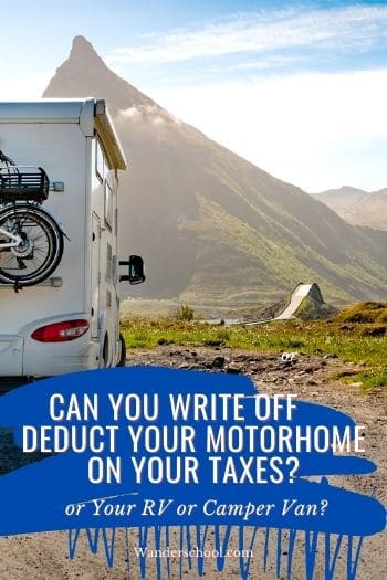 can your write off or deduct your rv on your taxes _ pin