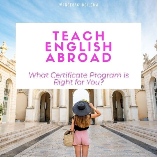 teach english abroad certificate programs