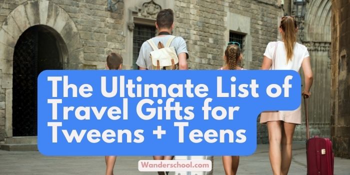 the ultimate best list of travel gifts for teens and teens, including christmas gift ideas and graduation ideas